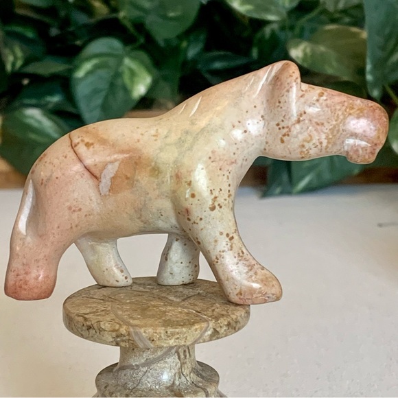 Kisii Soapstone Horse Figurine Hand Carved Stone Pony Carving Animal Figure 4” - Picture 15 of 15